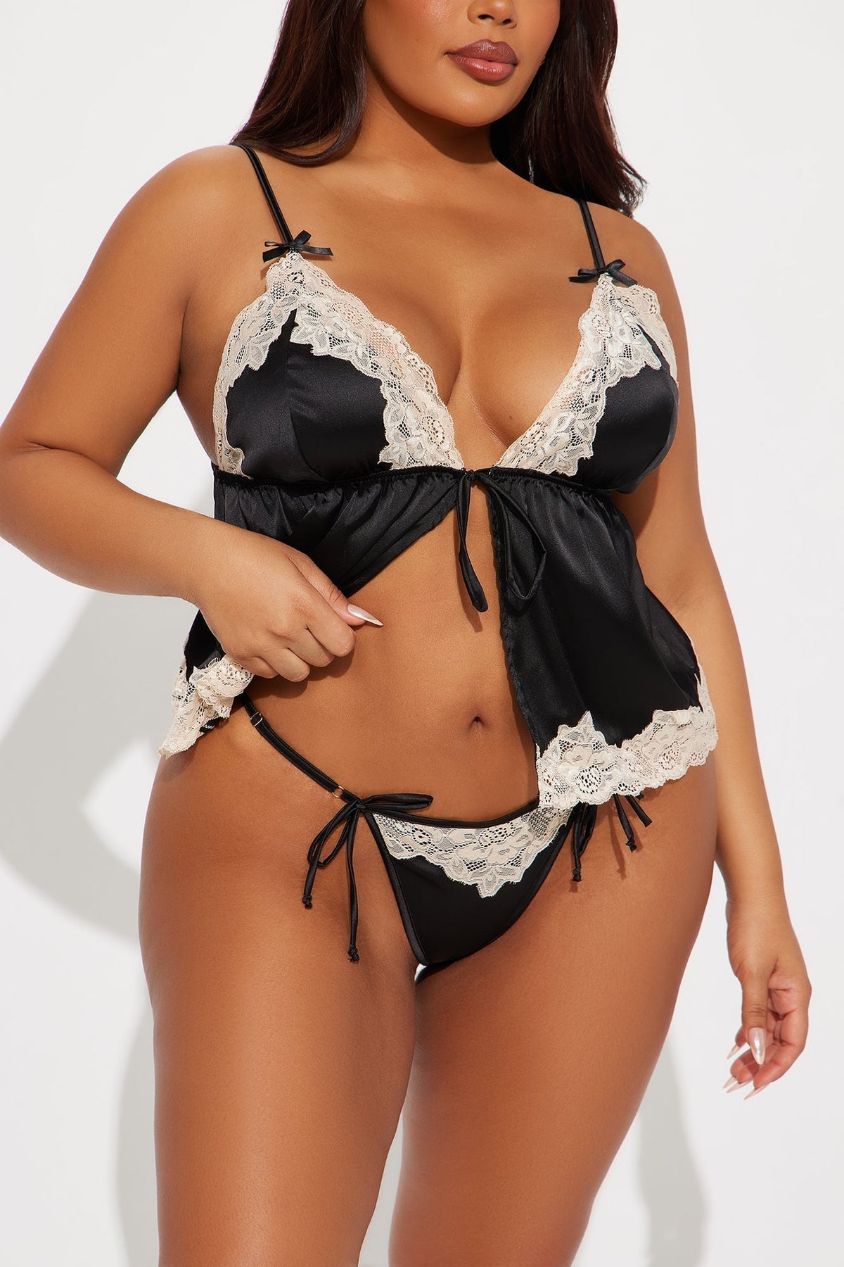 Lace Cami and Thong Set