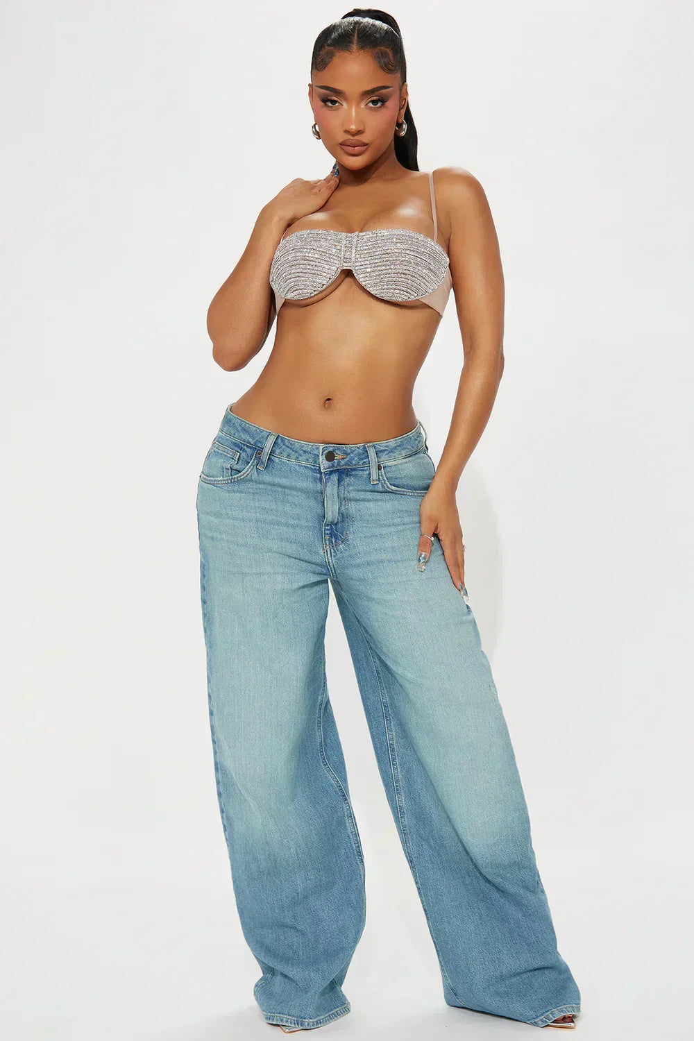 Starlit Rhinestone Bra