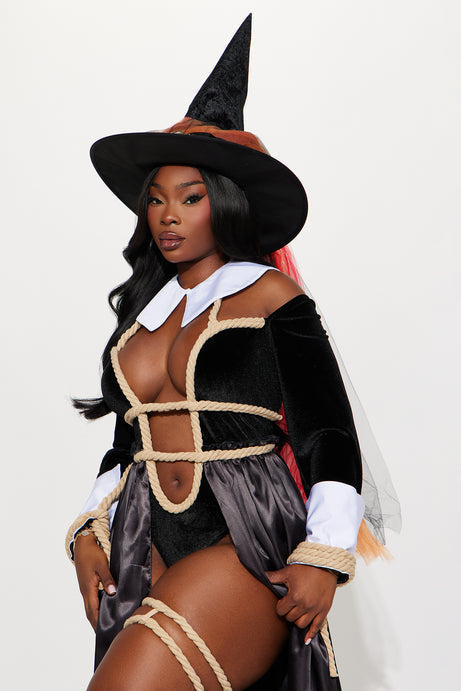 Hellfire Witch 3 Piece Costume Set - Black/combo