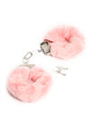 Fire Your Desire Faux Fur Handcuffs - Pink