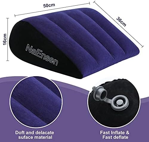 Sex Toys Adult Toys Pillow Position Cushion Triangle Inflatable Furniture Couples Toy Positioning for Deeper Position Support Pillow Men Women for Couples|B093C6PSCS