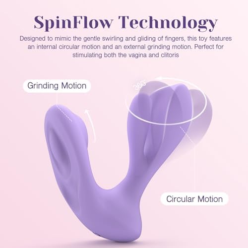 Tracy's Dog Vibrator for Women - Wearable Sex Toys with Clitoral Grinding & G-Spot Rotation for Dual Stimulation, 10 Vibration & 3 Rotation Modes, Remote Control Adult Toy for Solo & Couples, Swirlii|B0DG27ZZ7N
