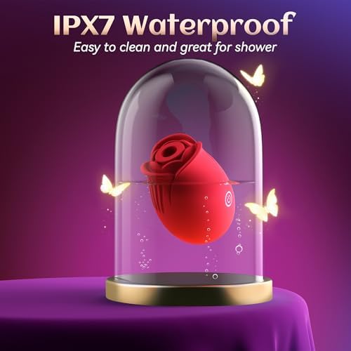 Sex Toys Rose Dildo Vibrator - Upgraded Adult Toys with 5 Sucking & Vibrating Modes for Women Clitoral Nipple, Rose Sucker Sex Toy Clitoral G Spot Vibrators for Woman Couples Adult Sex Games|B0BB1VX77W
