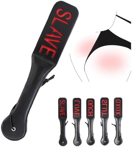 Double Layer Spanking Paddle PU Leather BDSM Whip Punishing Slave Fetish Role Play Erotic Sex Toy (Slave)|B0DPTZJV89