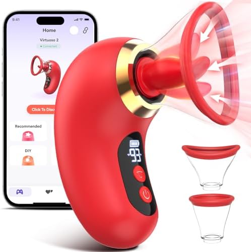 Vibrator Adult Sex Toys for Women - 5IN1 Sucking Vibrator Rose Sex Toy, 3 Sucking, 9 Tongue Licking & Vibrating Adult Toys, LCD Display Removable Cup Clitoral G Spot Vibrators Sex Novelties|B0CXSSKYN4