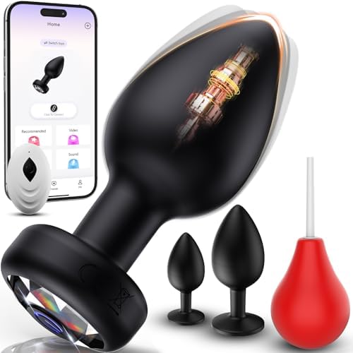 Anal Plug Vibrating Butt Plug, Adult Sex Toys 3PCS Silicone Anal Plugs, Anal Sex Toys with Remote Control 10 Vibrating Vibrator for Men, Anal Toys Adult Sex Toy & Games Prostate Massager|B0DC62HZ9G