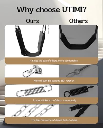 BDSM Sex Swing Bondage Restraints - UTIMI Couples Sex Toys Ceiling Sex Sling with Comfortable Padded and Sturdy Steel Frame, Easy to Assemble and Adjustable, 360 Degree Spinning Holds up to 800 lbs|B0DJT2J6YV