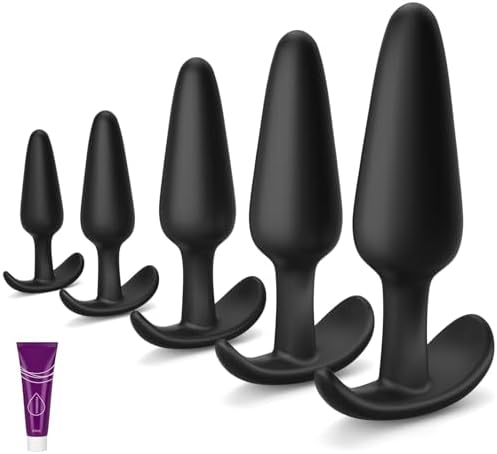 4PCS Silicone Anal Butt Plug Set, Beginner to Advanced, Trainer Kit with Flared Base for Women, Men Comfortable Long-Term Wear, Premium Training Sets, Sex Toys for Couples|B0D9RL3BTZ