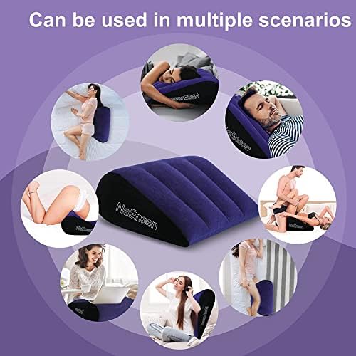 Sex Toys Adult Toys Pillow Position Cushion Triangle Inflatable Furniture Couples Toy Positioning for Deeper Position Support Pillow Men Women for Couples|B093C6PSCS