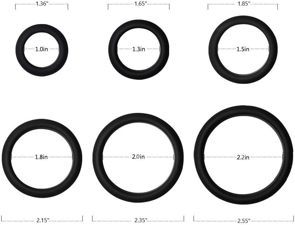 TCSR 6-Piece Silicone Ring Set