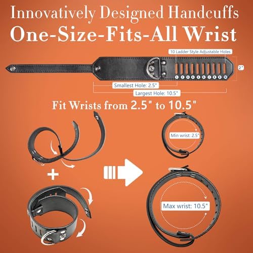 Sex Bondage BDSM Kit, Wrist Cuffs Bed Restraints Set, Neck-to-Thigh/Ankle Sling, Adjustable Legs Straps & Handcuffs, Nipple Clamps with Chain, Bondaged Collars Adult Rope Sex Toys for Women Couples|B0CRHPN13Y