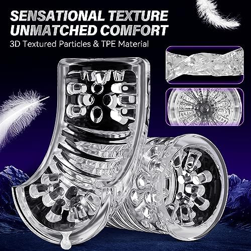 EINSEO AI Sync Male Masturbator Sex Toys for Men - Adult Toy Male Sex Toys with 7 Thrusting & 7 Rotating Modes, Pocket Pussy Hands Free Sex Machine LCD Display with Visual Window & Mounting Base|B0C9QLTS1B