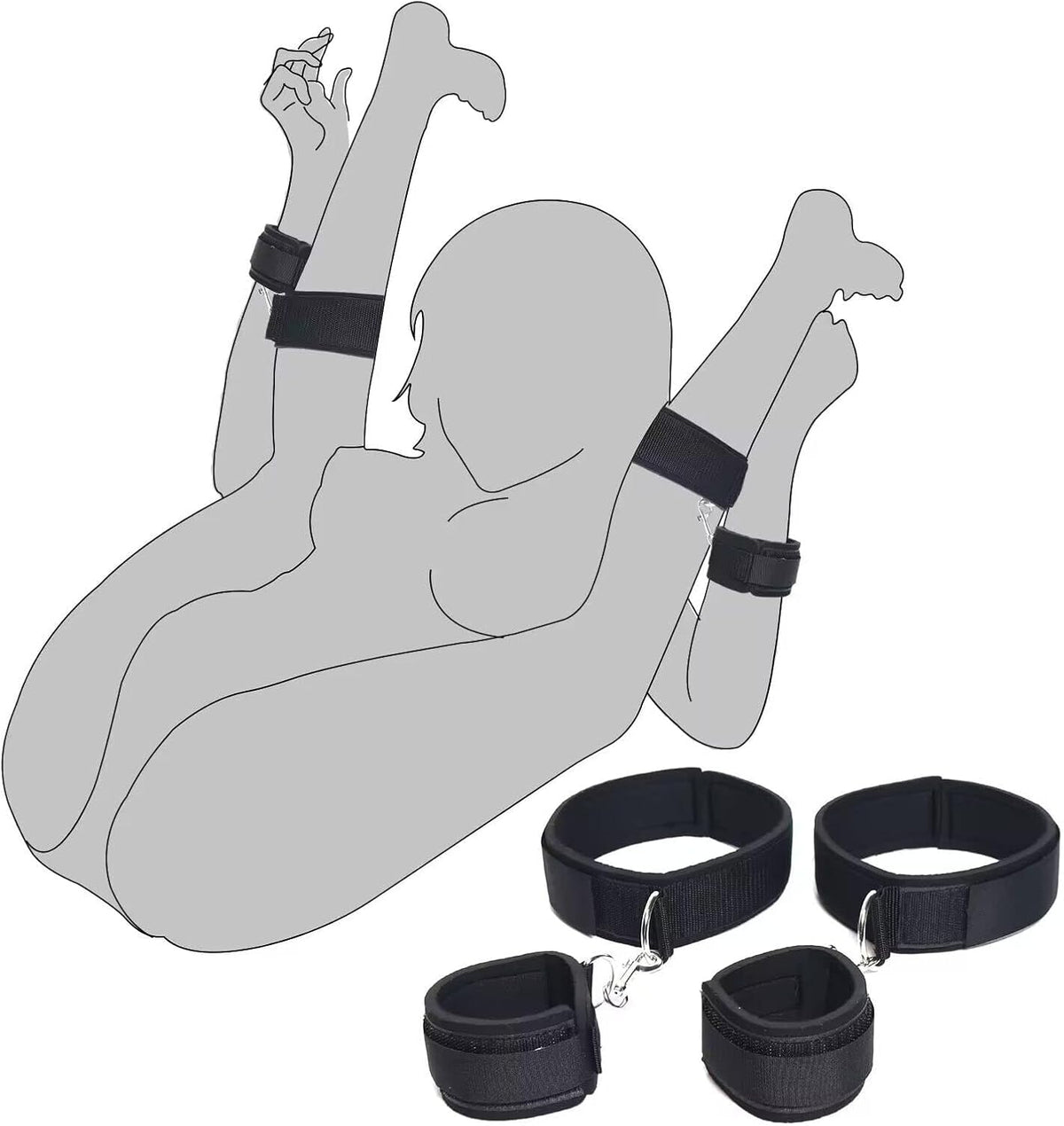 Wrist & Thigh Cuff Set