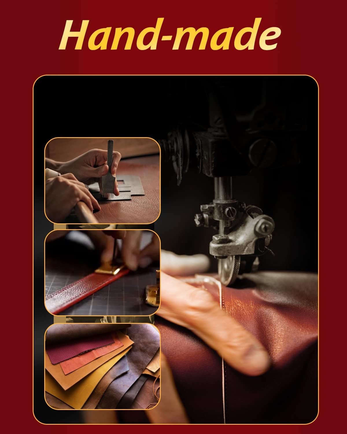 Premium Leather Cuff Collection – 6 Piece