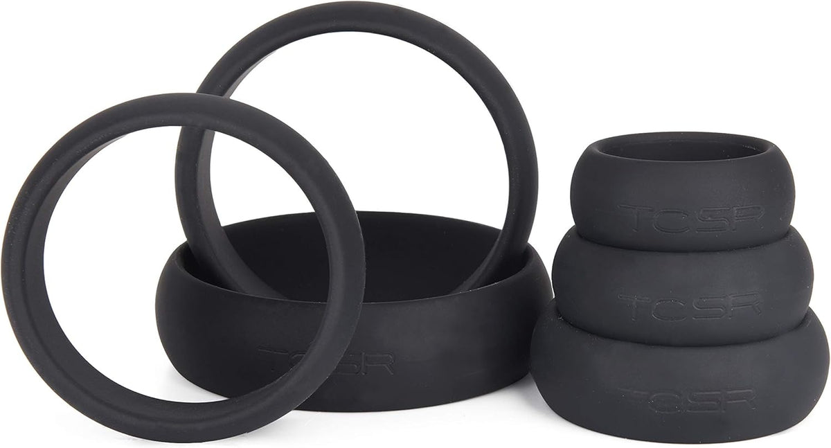 TCSR 6-Piece Silicone Ring Set