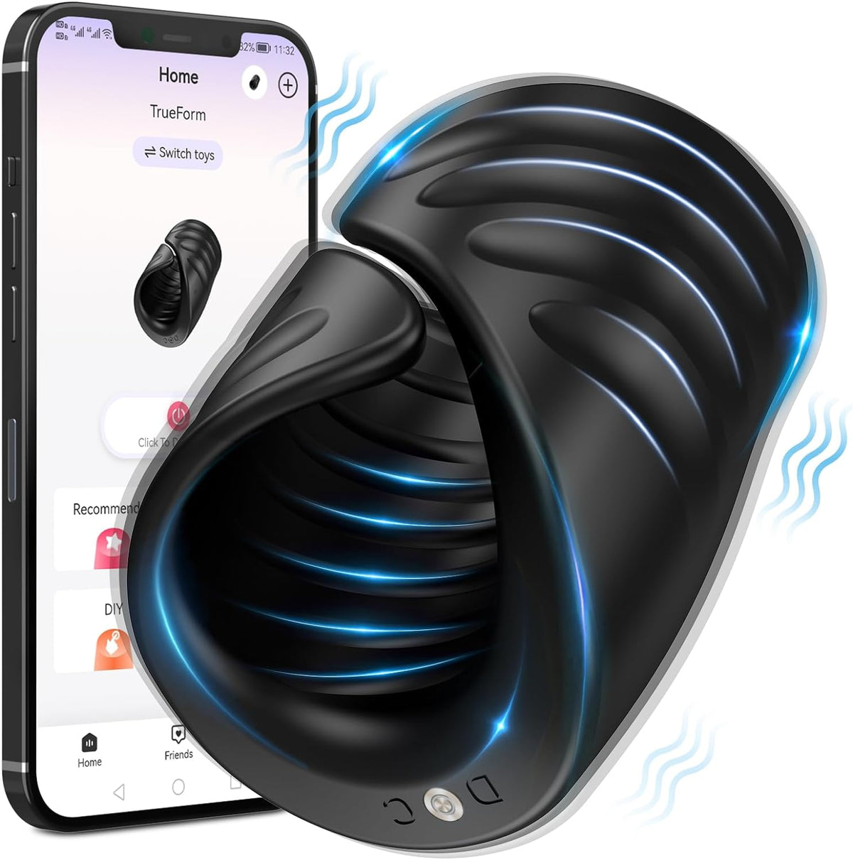 App-Controlled Male Vibrating Massager