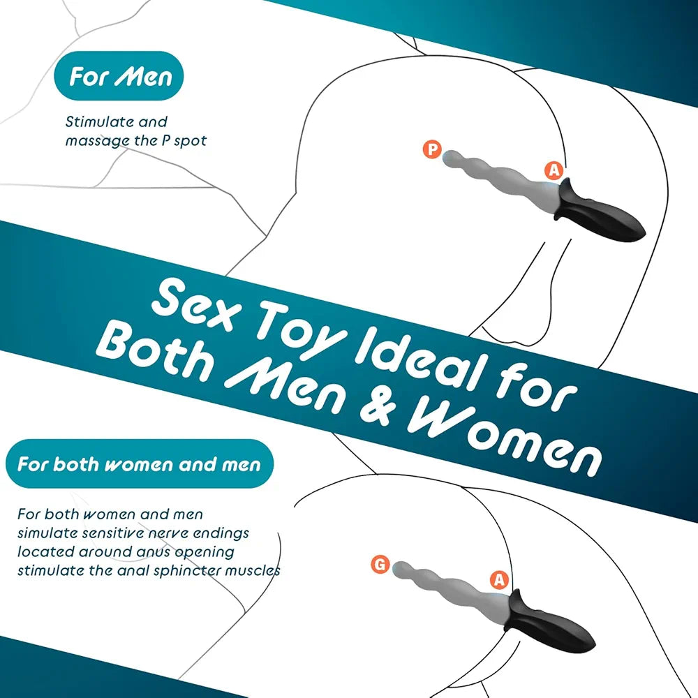 Silicone Vibrating Anal Beads