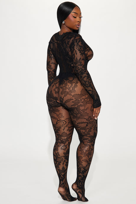 Feel The Fire Bodystocking - Black