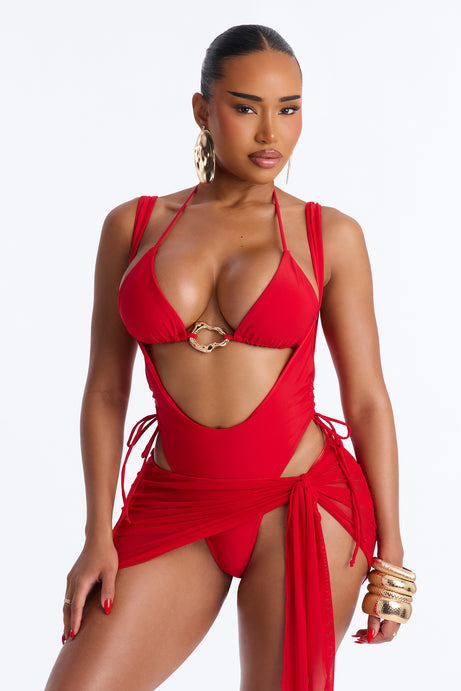 Angie Bikini and Skirt Set
