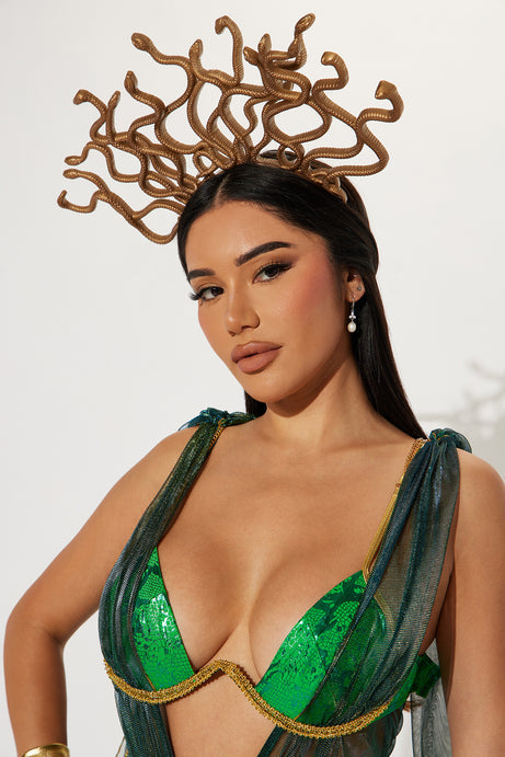 Serpent Queen 3 Piece Costume Set - Green/combo