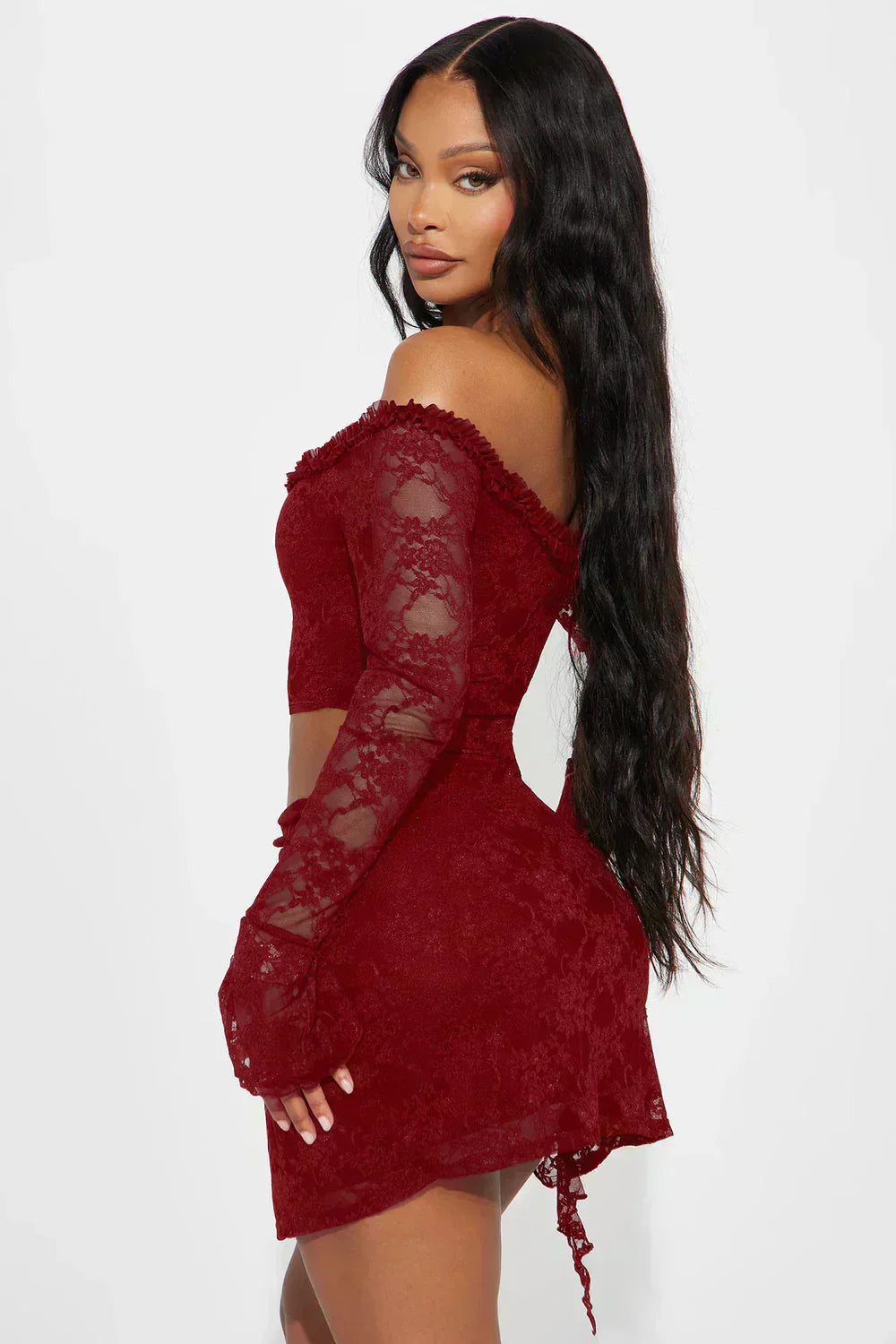 Classic Lace Mini Dress