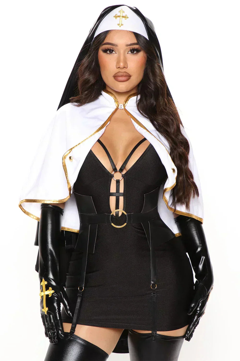 Classic Nun-Inspired 5-Piece Costume Set