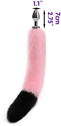 Anal Plug Butt Plug, 6Pcs/Set Sex Fox Tail Anales Plug Toys Butt Plugs with Cat Ears Headband and Necklace Metal Anal Sex Toys for Women Man Beginners Adult Couples|B0C4G9Y6NF