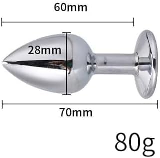 Fox Tail Anal Plug with Sexy Tail for Cosplay, Adult Sex Toys of Stainless Steel Anal Plug with Nipple Clamp and Collar White and Black Mix|B0DSB3WPXH