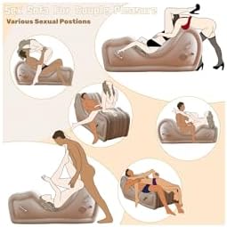 Sex Furniture Sofa Pillow with Automatic Air Pump, BDSM Sex Toys Inflatable Cushion for Couple Sexual Position Support Multifunctional Sofas|B0DBPSC6LG