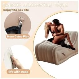 Sex Furniture Sofa Pillow with Automatic Air Pump, BDSM Sex Toys Inflatable Cushion for Couple Sexual Position Support Multifunctional Sofas|B0DBPSC6LG