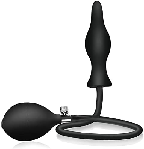 Inflatable Butt Plug, Body-Safe Silicone Anal Balloon Pump with Quick Release Valve Stretch Anal Sex Toys for Beginners and Advanced Users (Rippled Style)|B07T8BWHPL