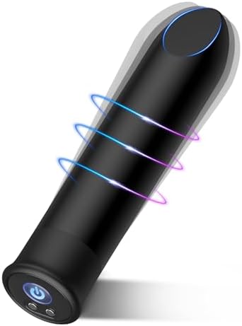 Bullet Vibrator with Angled Tip for Precision Clitoral Stimulation, Discreet Rechargeable Lipstick Vibe with 10 Vibration Modes Waterproof Finger Vibrator Nipple G-spot Stimulator Sex Toys for Women|B0838YZ692