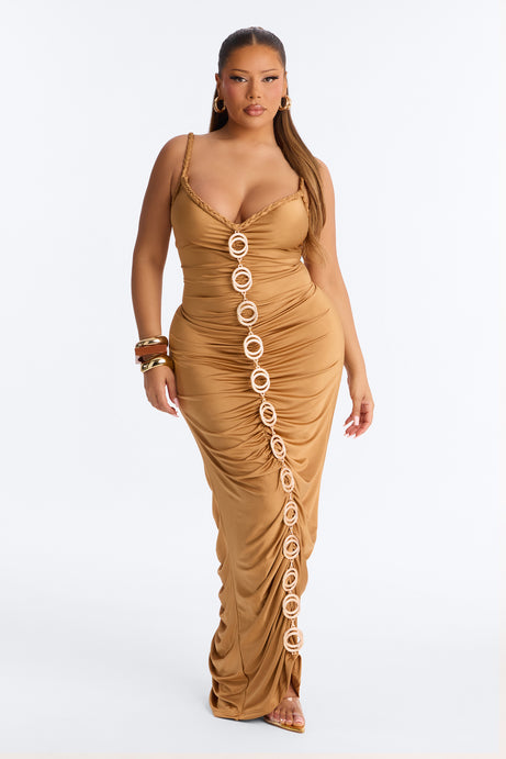 Giselle Ruched Maxi Dress