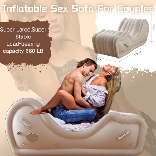 Sex Furniture Sofa Pillow with Automatic Air Pump, BDSM Sex Toys Inflatable Cushion for Couple Sexual Position Support Multifunctional Sofas|B0DBPSC6LG