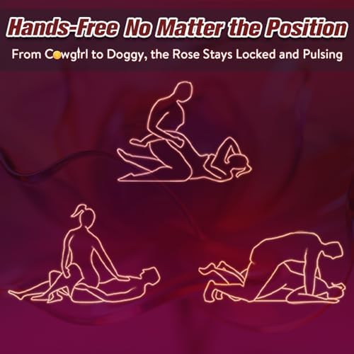 Couples Rose App Remote Control Wearable Vibrator, Couple Women Adult Sex Toys Games for Men, Hands Free Panty Clitoris Vibrator Vibrating Cock Ring, ZOOPLOU BDSM Female Sex Toy Clitoral Stimulator|B0F2F6RSZP