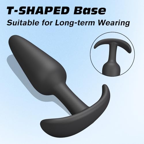 4PCS Silicone Anal Butt Plug Set, Beginner to Advanced, Trainer Kit with Flared Base for Women, Men Comfortable Long-Term Wear, Premium Training Sets, Sex Toys for Couples|B0D9RL3BTZ
