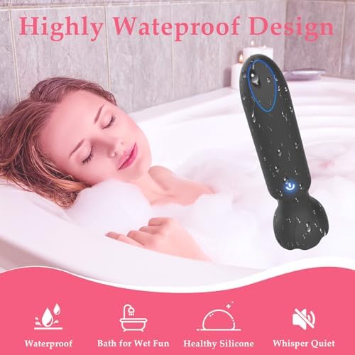 Mini Bullet Vibrator Adult Toys - Vibrators App Controlled Female Sex Toys with 9 Vibration Modes, Lipstick G Spot Dildo Clitoral Vibrator, Long Distance Discreet Vibrator for Women & Couples (Black)|B0D5YDP6Y5