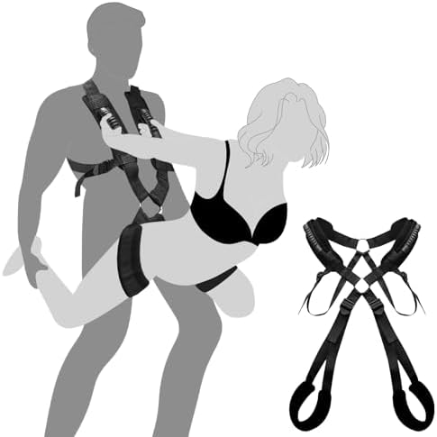Adult Sex Toys BDSM Bondage Love Slings for Couples, Sex Swing Set with Adjustable Straps, Soft Plush Padding Mat, Sex Restraints Toys, Holds up to 300lbs|B0CDWB9X85