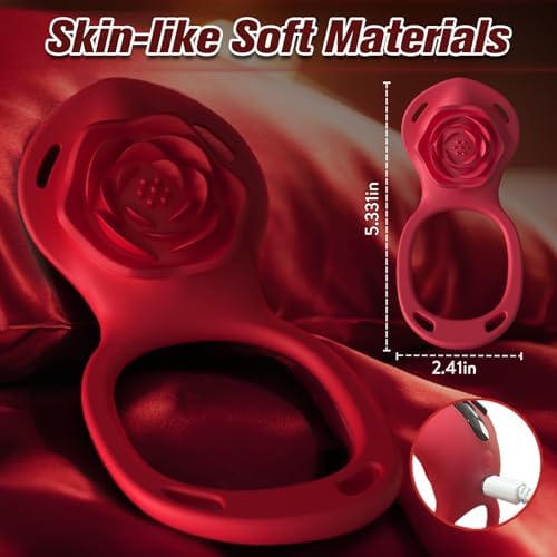 Couples Rose App Remote Control Wearable Vibrator, Couple Women Adult Sex Toys Games for Men, Hands Free Panty Clitoris Vibrator Vibrating Cock Ring, ZOOPLOU BDSM Female Sex Toy Clitoral Stimulator|B0F2F6RSZP