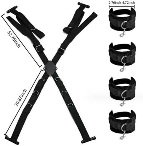 BDSM Spreader Bar Door Bondage Sex Restraints Kit with Position Straps Door Frame Bondage Kit SM Toys Sex Furniture for Bedroom Bondage Gear & Accessories|B0CP3RBXCQ