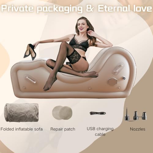 Sex Furniture Sofa Pillow with Automatic Air Pump, BDSM Sex Toys Inflatable Cushion for Couple Sexual Position Support Multifunctional Sofas|B0DBPSC6LG