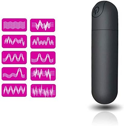 G Spot Bullet Vibrator Nipple Clitorals Stimulator USB Rechargeable for Travel - 10 Modes Portable Waterproof Mini Vaginal Anal Massager Adult Sex Toys for Women(Black)|B07G6Z6L9H