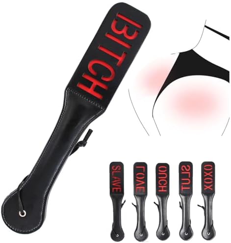 Double Layer Spanking Paddle PU Leather BDSM Whip Punishing Slave Fetish Role Play Erotic Sex Toy (Slave)|B0DPTZJV89