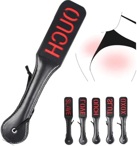 Double Layer Spanking Paddle PU Leather BDSM Whip Punishing Slave Fetish Role Play Erotic Sex Toy (Slave)|B0DPTZJV89