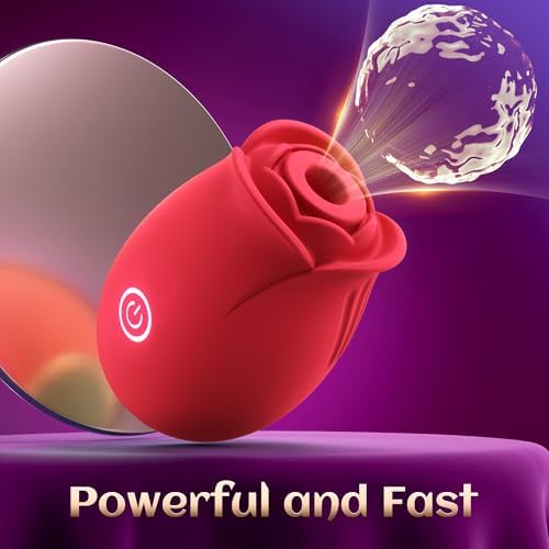 Sex Toys Rose Dildo Vibrator - Upgraded Adult Toys with 5 Sucking & Vibrating Modes for Women Clitoral Nipple, Rose Sucker Sex Toy Clitoral G Spot Vibrators for Woman Couples Adult Sex Games|B0BB1VX77W