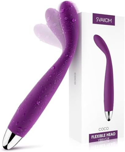 SVAKOM COCO Vibrator Dildo Sex Toys Finger Shaped - 8 Seconds to Climax Waterproof Vibes for Women - 5*5 Vibrations G Spot Clit Nipple Anal Personal Massagers Adult Toys|B06XJ29X2R