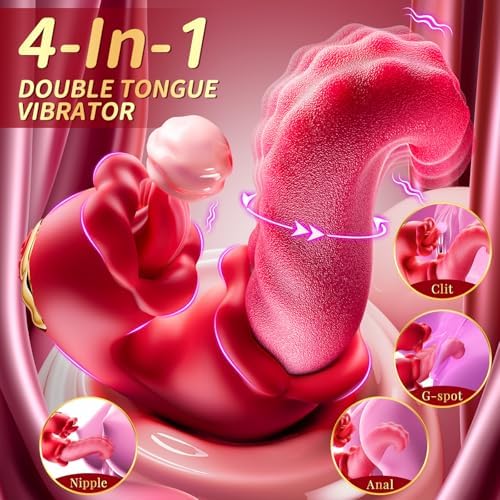 Sex Toys Realistic Tongue Vibrator for Women – 10 Licking Clitoral & 10 Swing Vibration Modes, AAVibe Rose Toy Thrusting Vibrators Dildo, Adult Toy Stimulator Pleasure Tools for Female Couples Games|B0D6GF9Q14