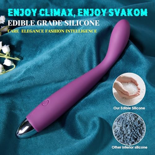 SVAKOM COCO Vibrator Dildo Sex Toys Finger Shaped - 8 Seconds to Climax Waterproof Vibes for Women - 5*5 Vibrations G Spot Clit Nipple Anal Personal Massagers Adult Toys|B06XJ29X2R