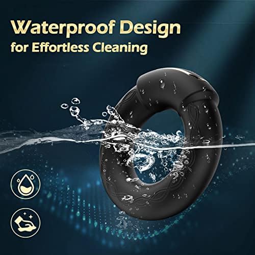 Vibrating Cock Ring, 9 Vibrations with Heating Penis Ring Vibrator Sex Toys for Men, Adult Toys Vibrating Penis Ring, Male Sex Toy for Couples, Cock Ring Vibrator, Adult Sex Toys & Games|B0C32Y98PY