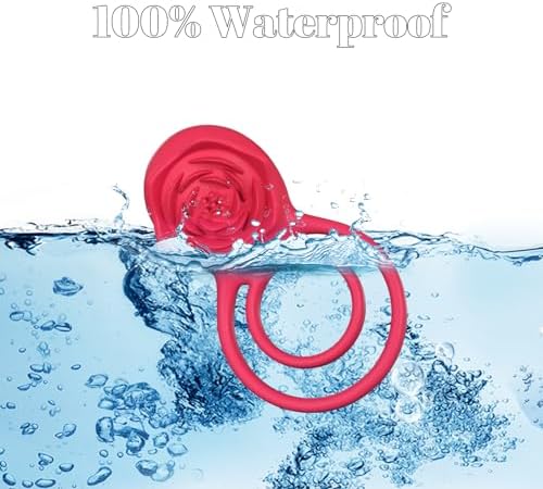 Vibrating Cock Ring with Rose Clitoral Stimulator, Pleasure Penis Ring Vibrator Couples Adult Sex Toys for Men Women, 7 Vibrations Male Couple Sex Toy|B0C6MR7DFZ